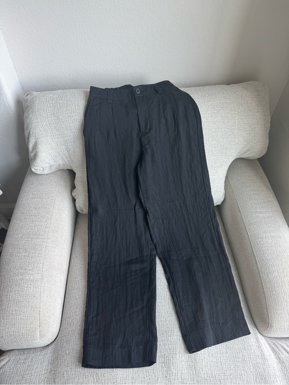 Lightweight Trousers Wide Leg with Elastic Back